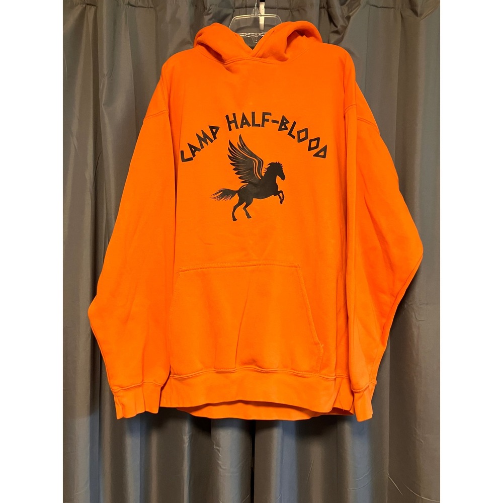 Percy Jackson &the Olympians Camp Half-Blood Hoodie Large Pegasus Sweatshirt